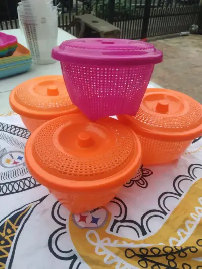 Set de coladores plásticos multicolor - miniatura 4