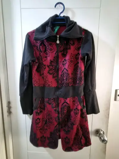 Mini vestido tipo chaqueta diseño floral - miniatura 1