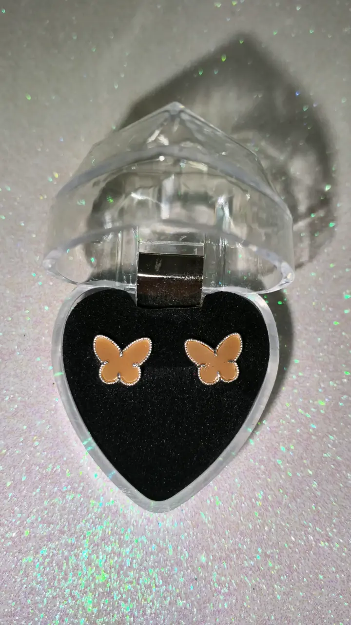 Aros mariposa, plata 925