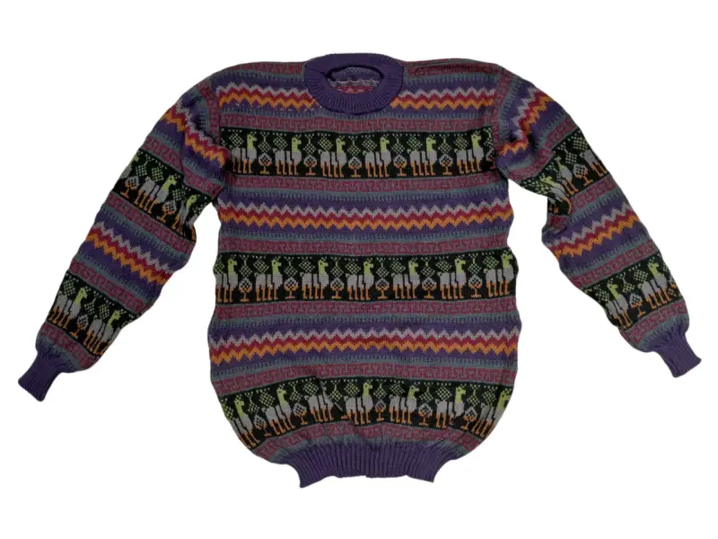 Suéter de lana multicolor Talla unica Unisex
