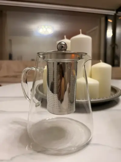 Tetera de vidrio con infusor - miniatura 2