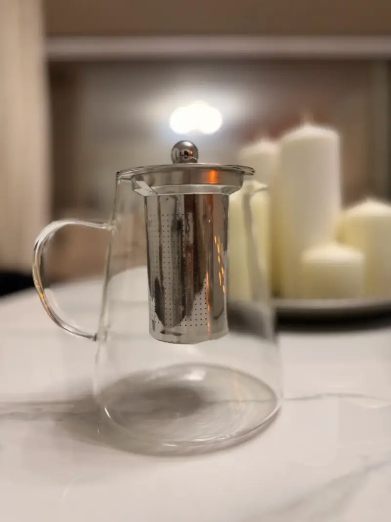 Tetera de vidrio con infusor - 3