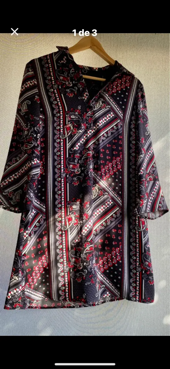 Vestido estampado bohemio