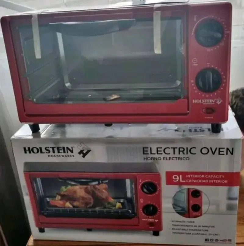 Horno eléctrico rojo 9 litros - 2