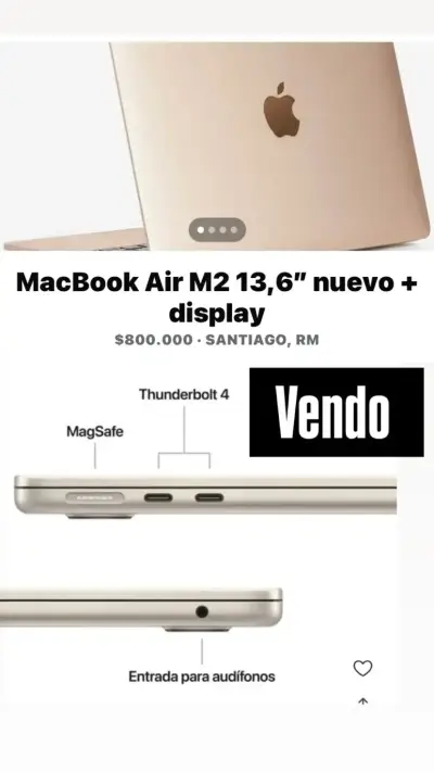 MacBook Air M2 nuevo / reemplazo pantalla - miniatura 4