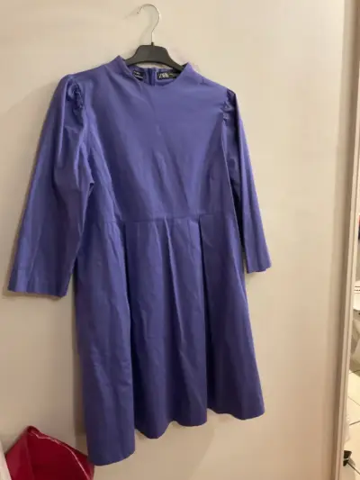 Vestido violeta manga larga - miniatura 1