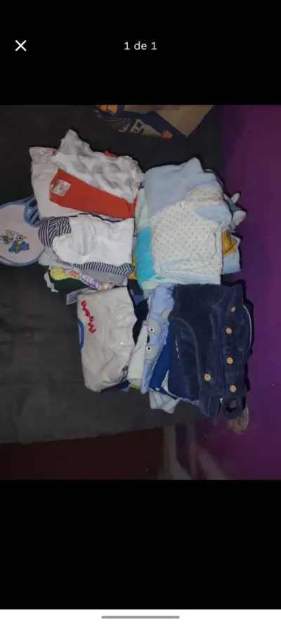 Lote ropa bebé variada niño - miniatura 1