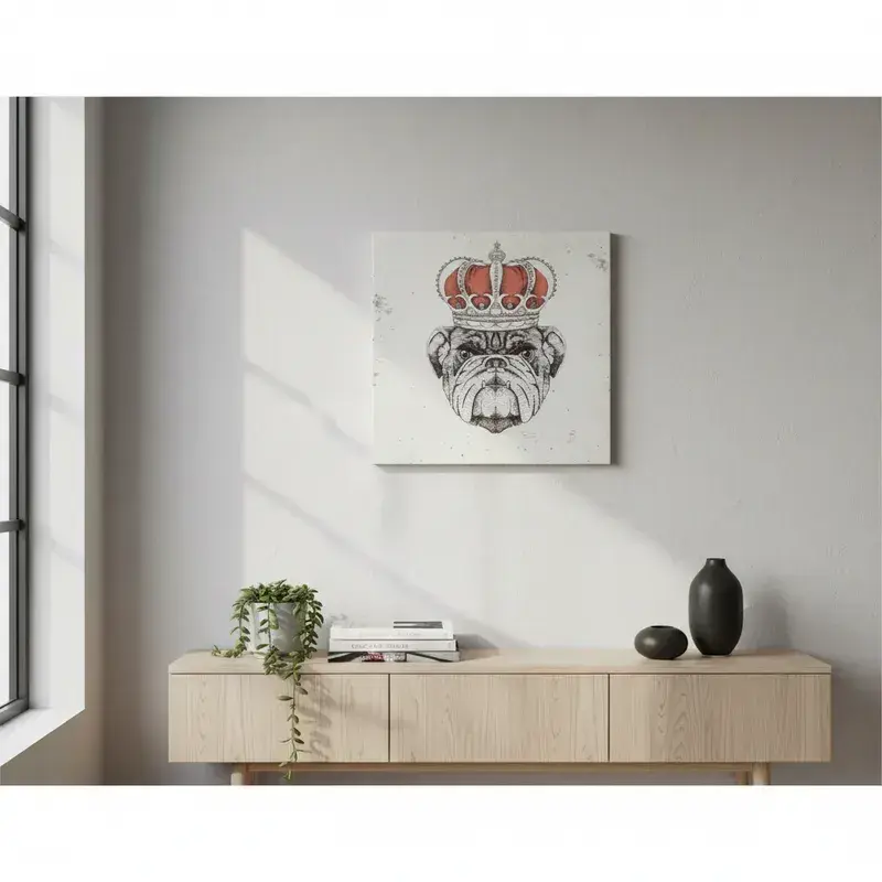 Cuadro King Dog 30x30x30 - 2