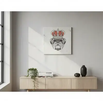 Cuadro King Dog 30x30x30 - miniatura 2
