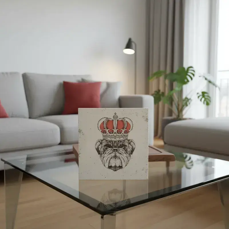 Cuadro King Dog 30x30x30 - 4