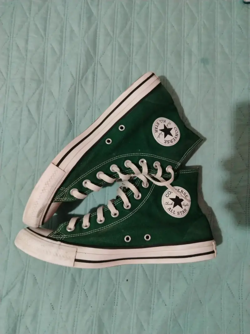 Zapatillas altas verdes - 1