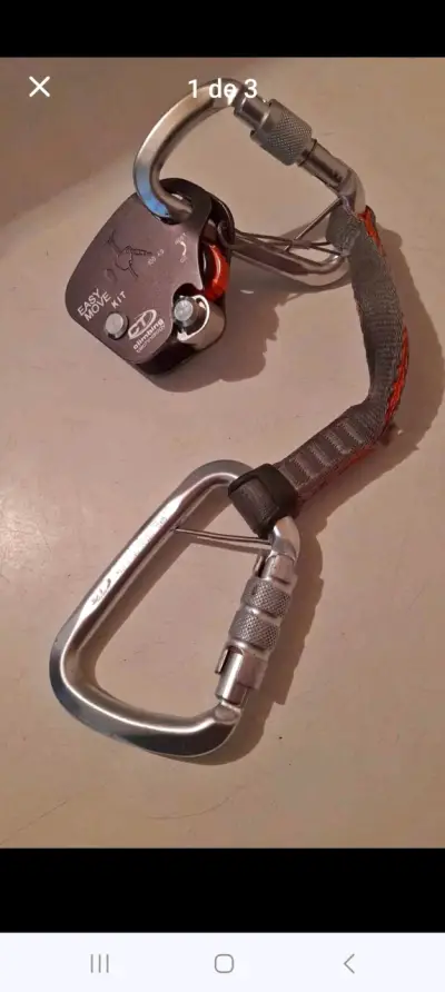 Kit de escalada con mosquetón - miniatura 1