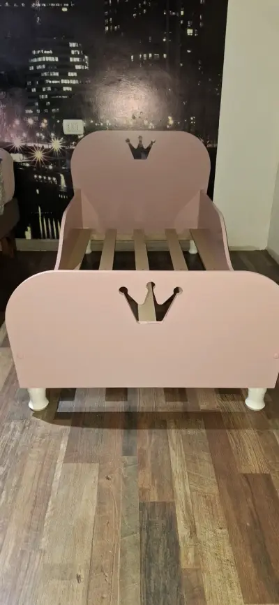 Cama infantil color rosa - miniatura 2