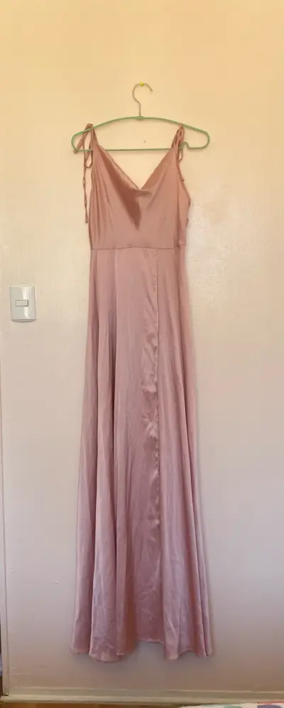 VESTIDO LARGO ROSADO - miniatura 1