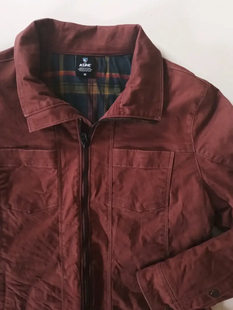 Talla M (mujer). Chaqueta KÜHL marrón con cierre - 1