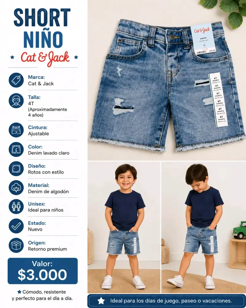 Short de niño Cat & Jack