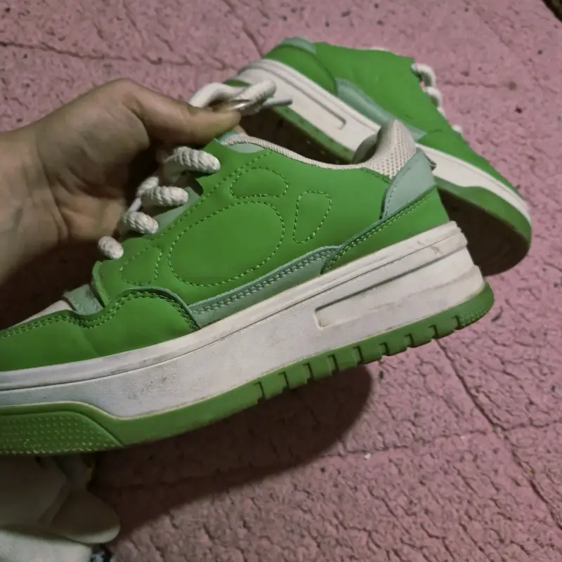 Zapatillas verdes Weide mujer - 2