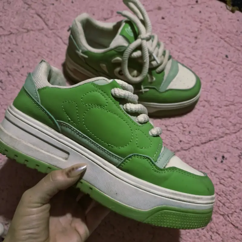 Zapatillas verdes Weide mujer - 4