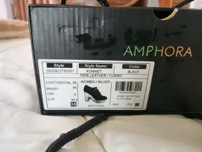 Zapatos negros Amphora talla 35 - miniatura 4