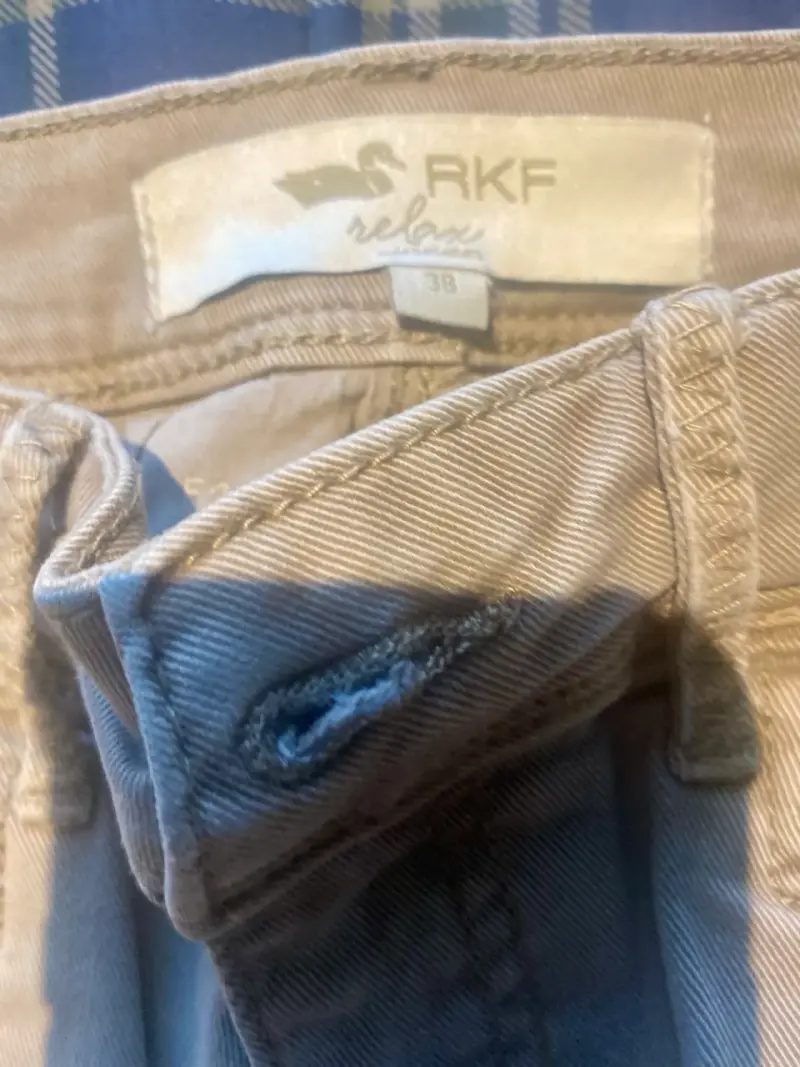 Pantalones color beige mujer - 2