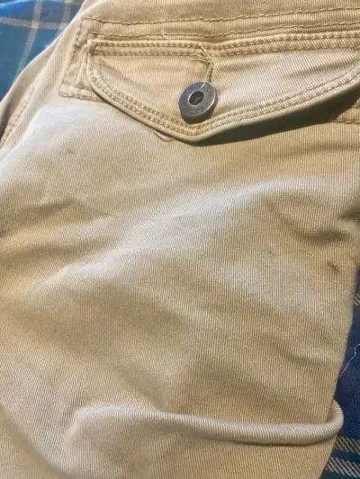 Pantalones color beige mujer - miniatura 3