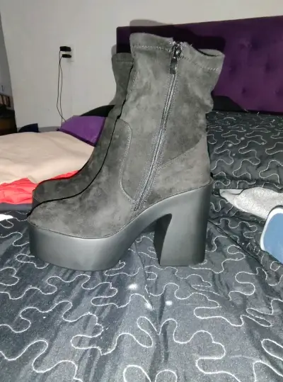 Botines negros de plataforma - miniatura 1