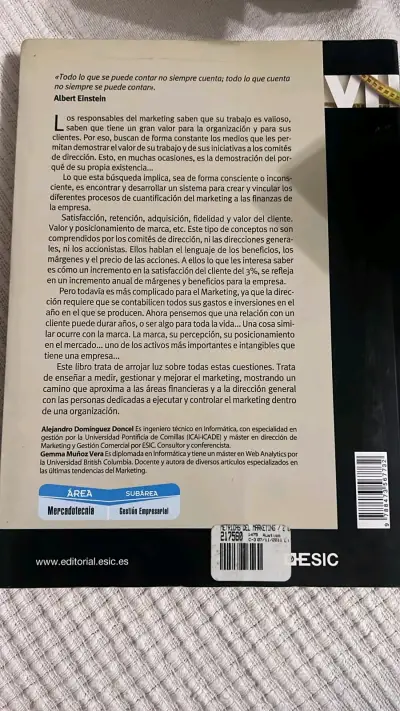 Libro Métricas del Marketing - miniatura 2
