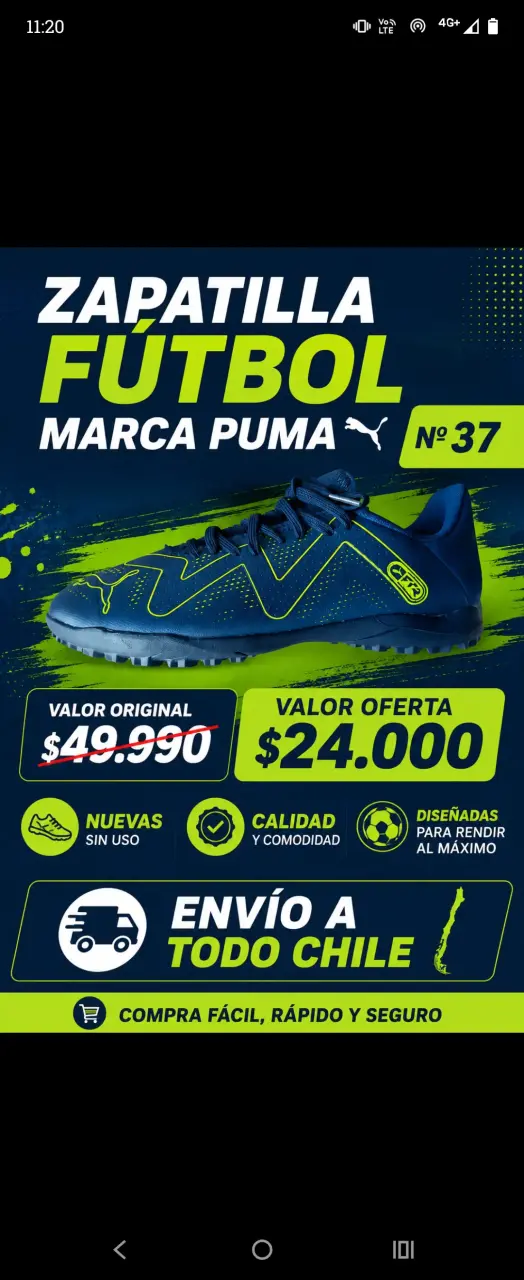 Zapatillas fútbol Puma nuevas