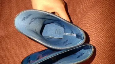 Botas de agua infantiles azul - miniatura 4