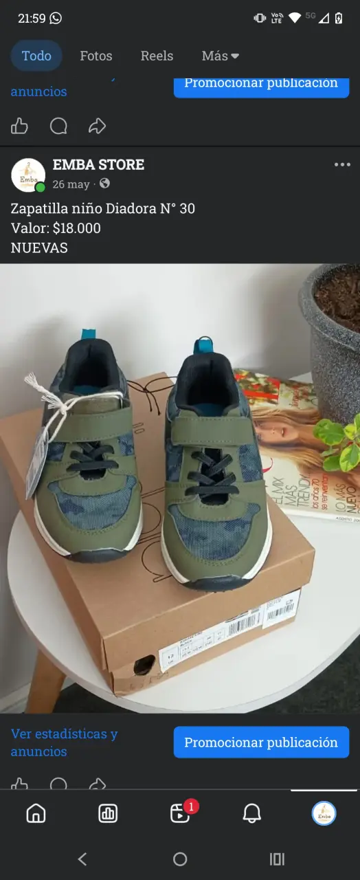 Zapatillas niño Diadora verdes
