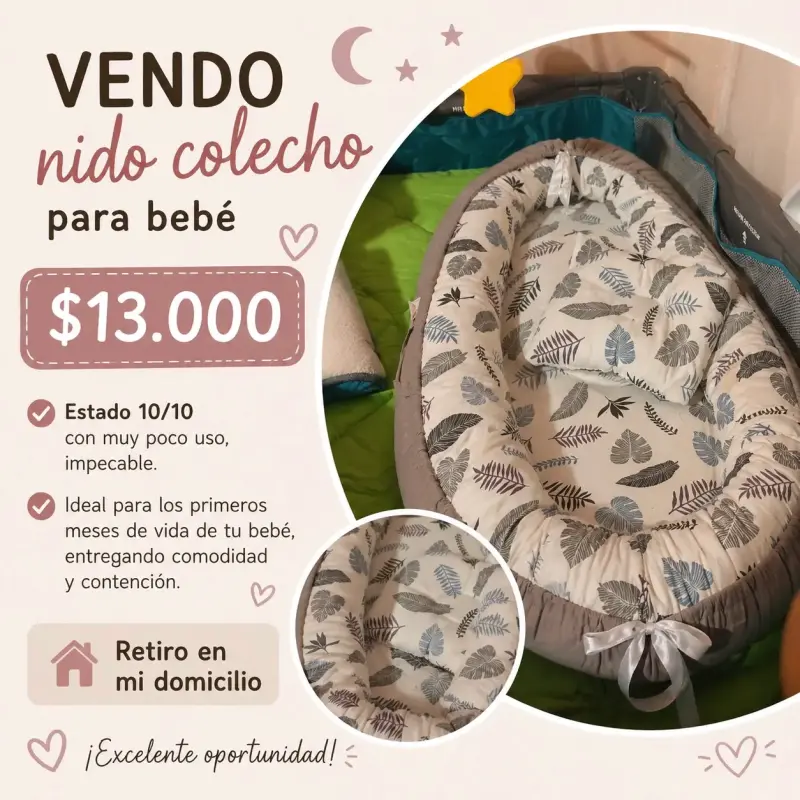 Nido colecho para bebé
