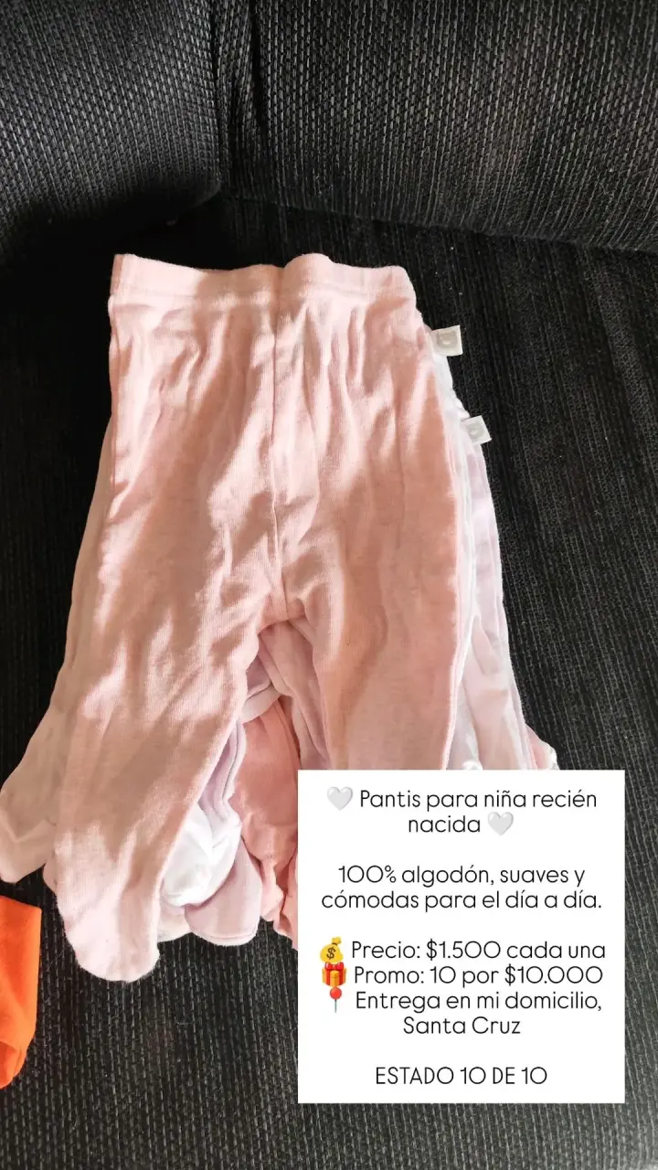 Panties de algodón para bebé