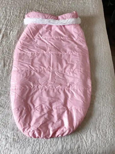 Chaleco acolchado rosa para mascota - miniatura 3