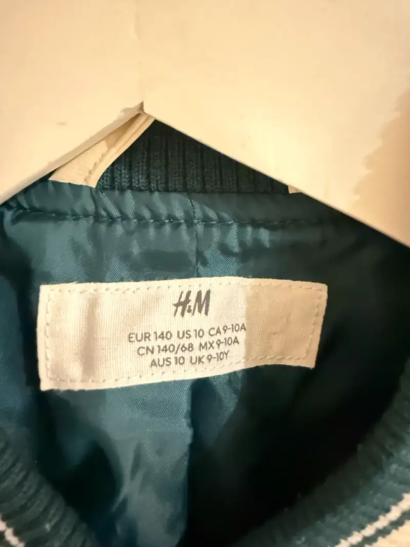 Chaqueta universitaria niño verde AM - 2