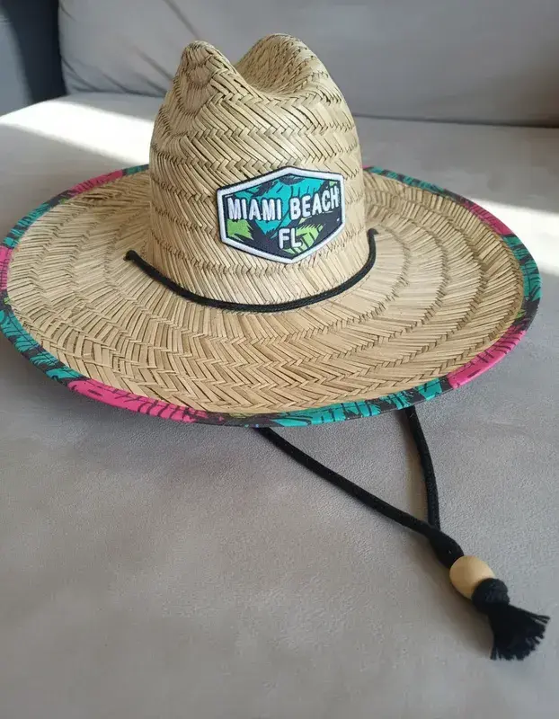 Sombrero de playa bordado made Miami Unisex - 4