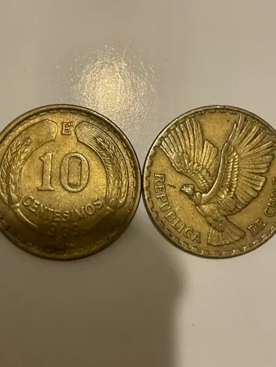 Aprox 130 Monedas 10 centim, cobre aluminio - miniatura 1