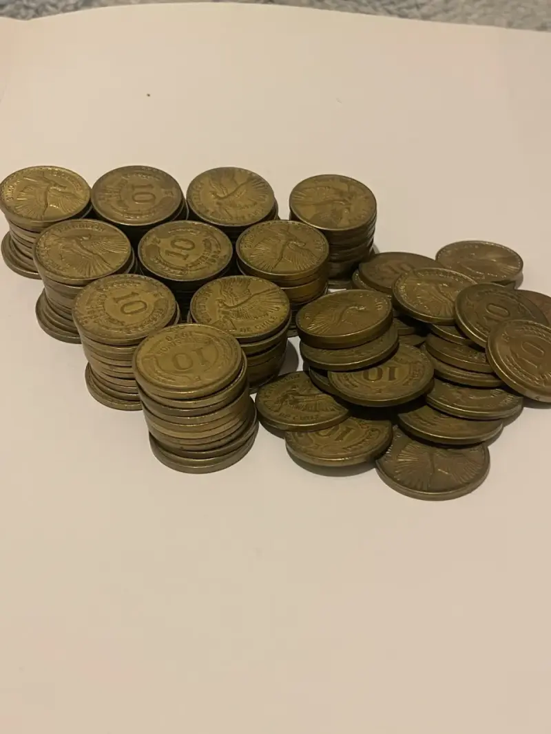 Aprox 130 Monedas 10 centim, cobre aluminio - 2