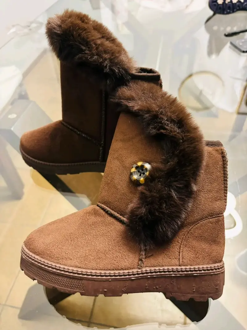 Botas forradas de invierno marrón - 1