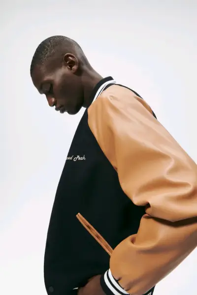 Chaqueta bomber negra y café - miniatura 4