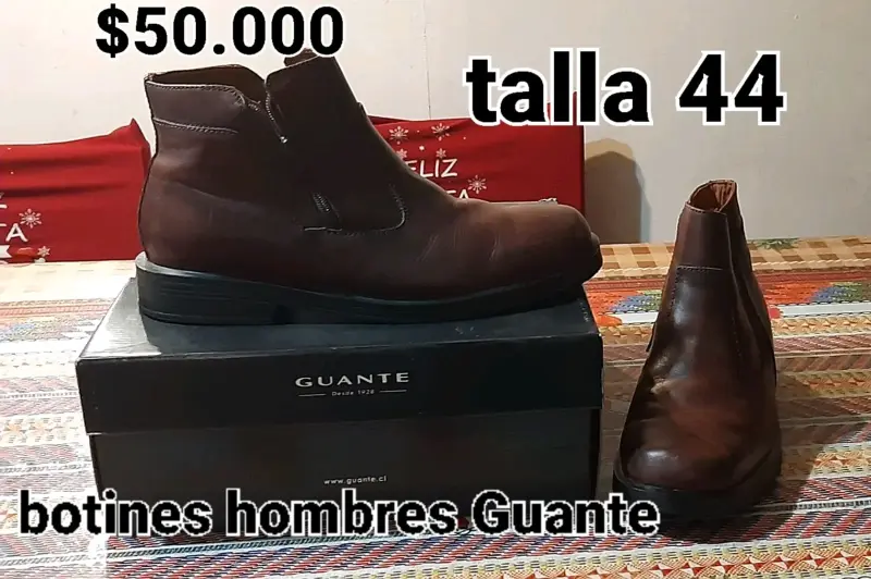 Botines de cuero para hombre