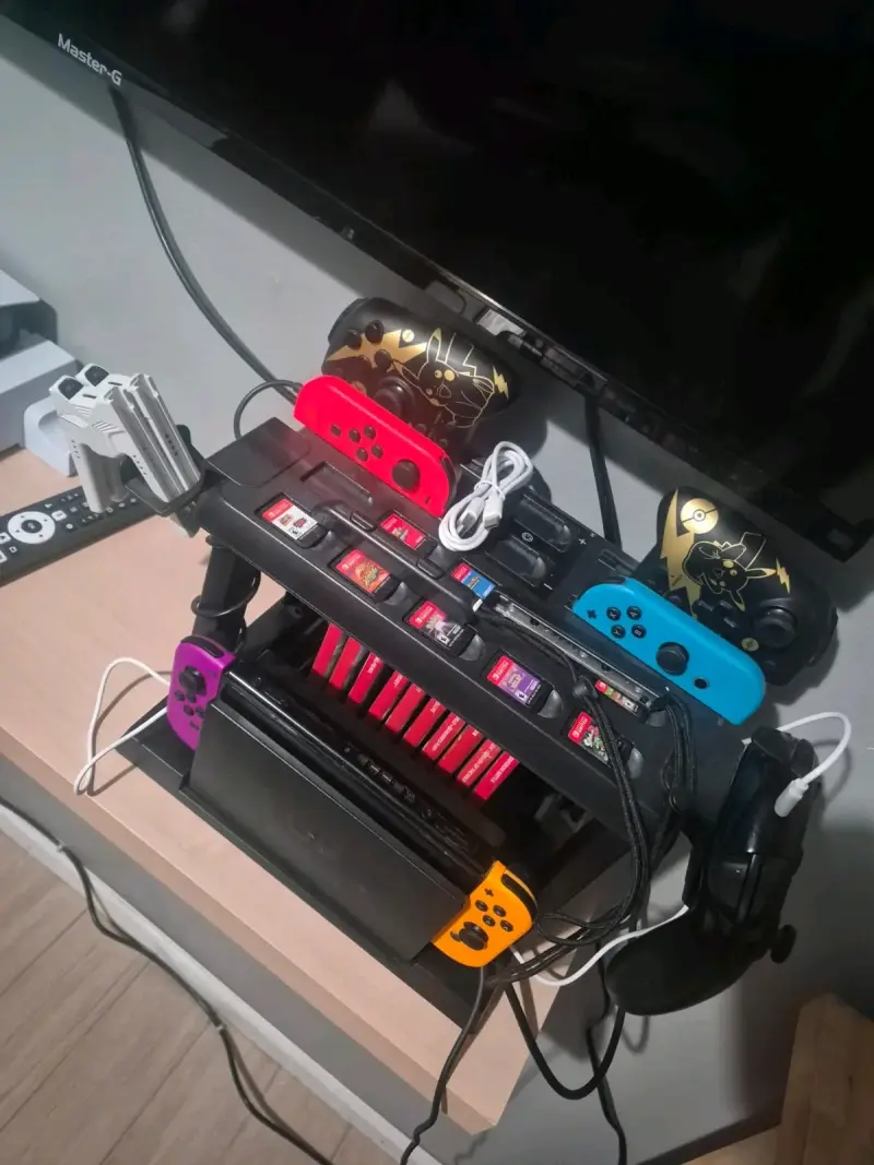 Set de consola Switch con controles mas juegos - 1