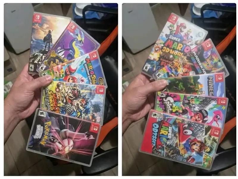 Set de consola Switch con controles mas juegos - 2