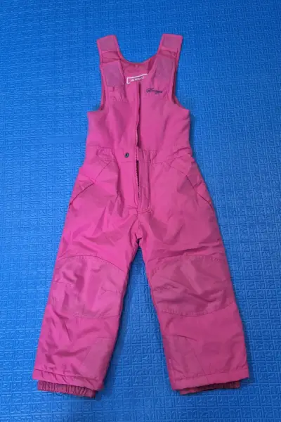 Pantalón de nieve rosa infantil - miniatura 1