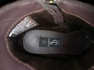 Botines de cuero marrón - miniatura 2