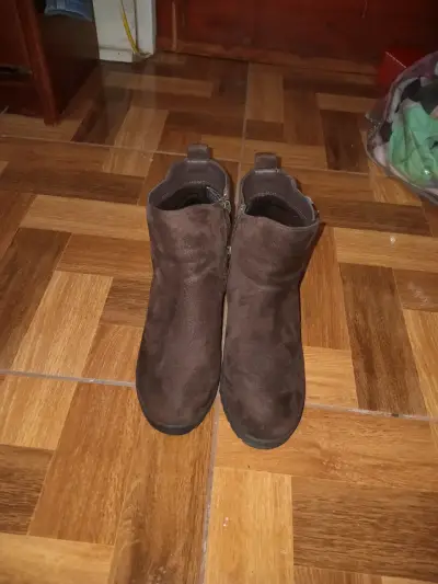 Botines de cuero marrón - miniatura 3