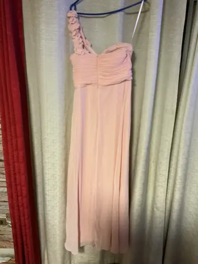 Vestido largo rosa elegante - miniatura 2
