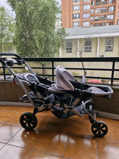 Coche doble para bebé INFANTY - miniatura 2