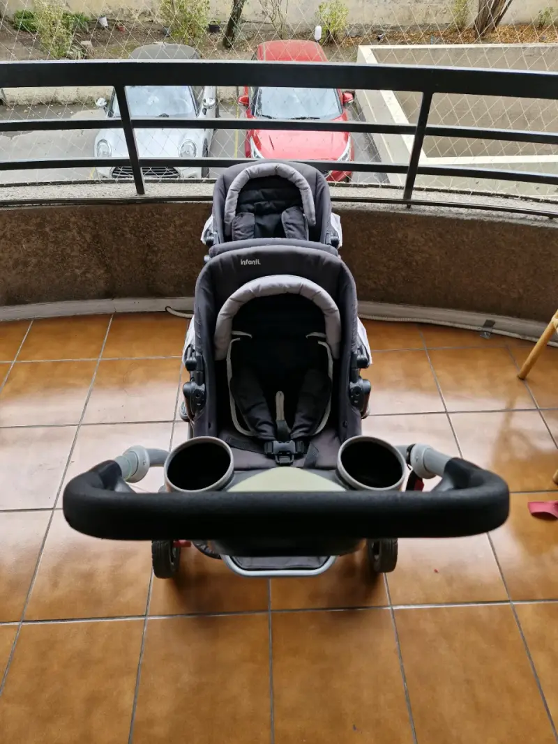 Coche doble para bebé INFANTY - 5