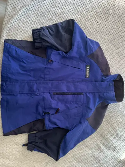 Chaqueta impermeable azul Columbia - miniatura 1