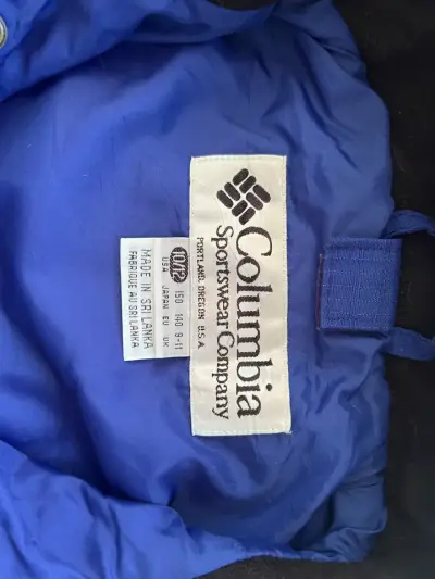 Chaqueta impermeable azul Columbia - miniatura 3